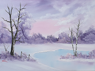 Malkurs nach Bob Ross - Winter Lace